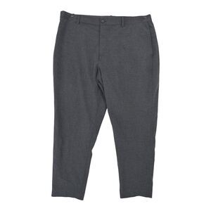 Uniqlo Pants Mens Size Large (36x38) Gray Ezy Ankle Length Dress Pants